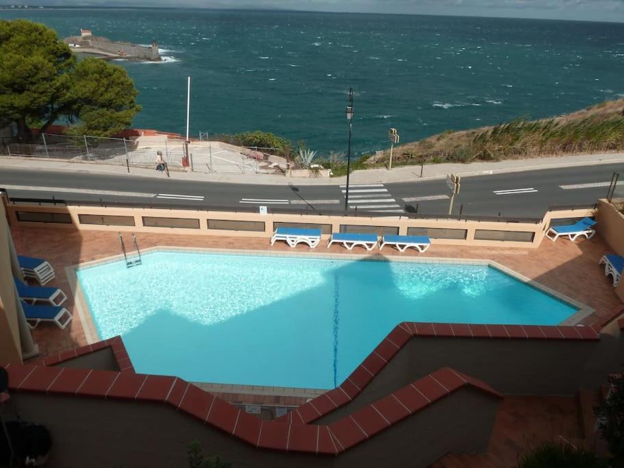 Location Vue Mer Du Samedi Au Samedi, Clim, Parking, Piscine, Plage 콜리우르 외부 사진